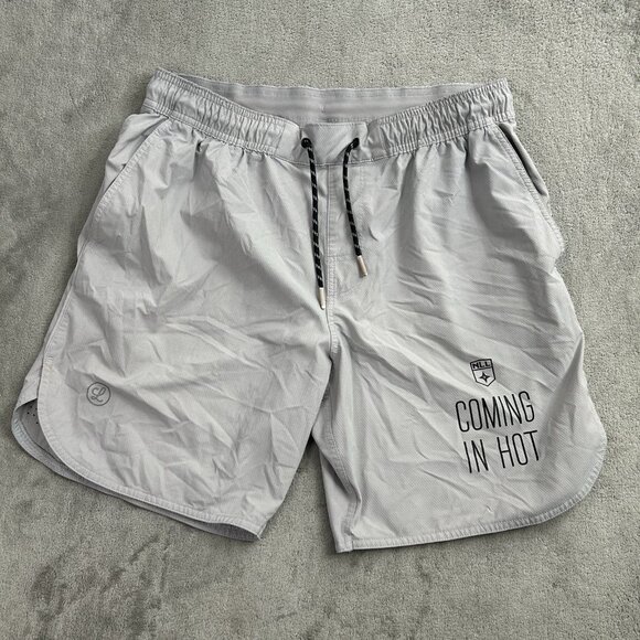 Legends Shorts Men's Size Large National Lacrosse League Coming in Hot Gray 7” - Picture 1 of 12